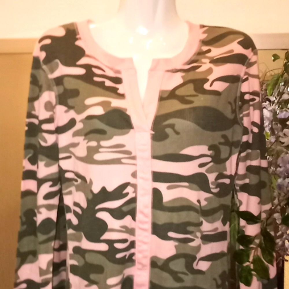 Natural Reflections Pink Camo Thermal Shirt -#0701